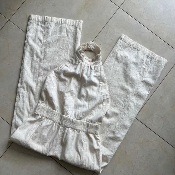 Archer Backless Linen Jumpsuit - Picture 1 of 10
